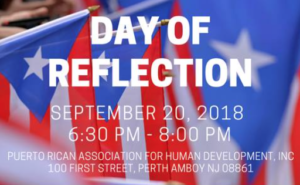 Hurricane Maria Day of Reflection Perth Amboy Puerto Rican Association for Human Development