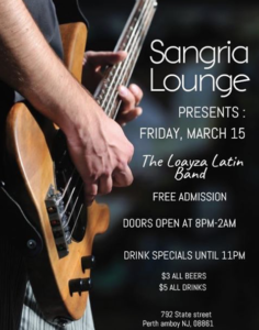 Live music Perth Amboy Sangria Lounge