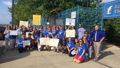 Perth Amboy school staff rally for a fair contract