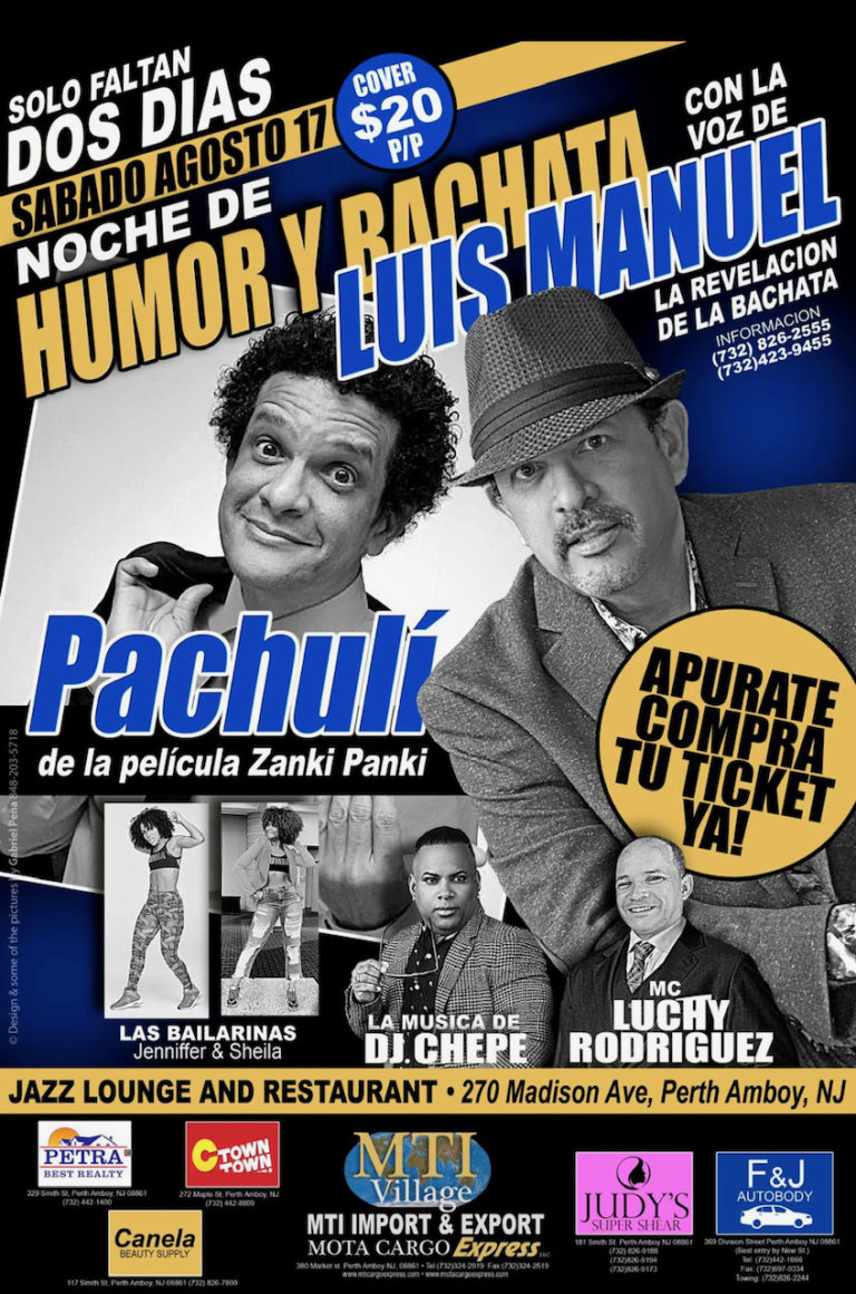 Night of Comedy and Bachata at Jass Lounge and Restaurant Perth Amboy Now