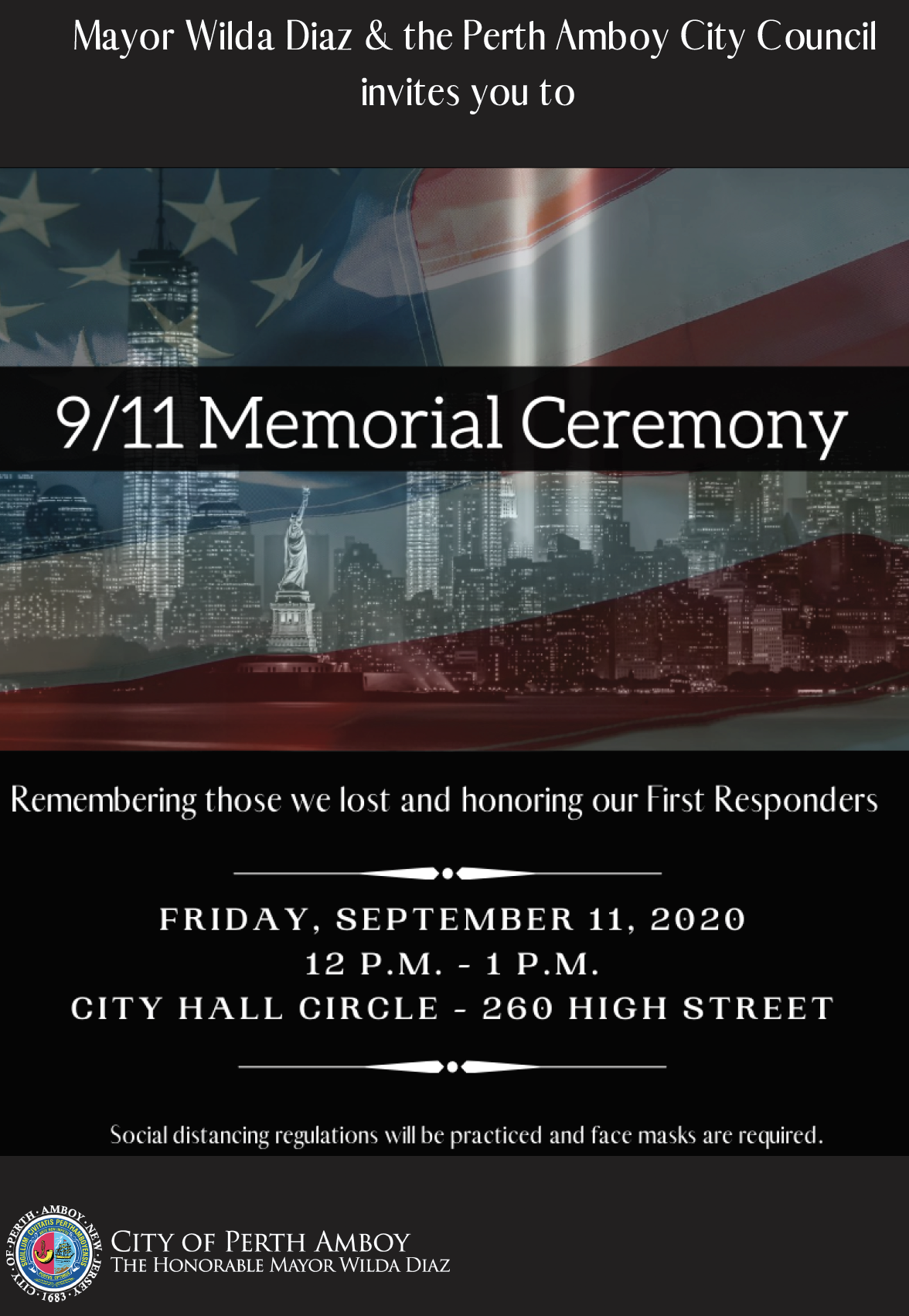 City of Perth Amboy 9/11 Ceremony