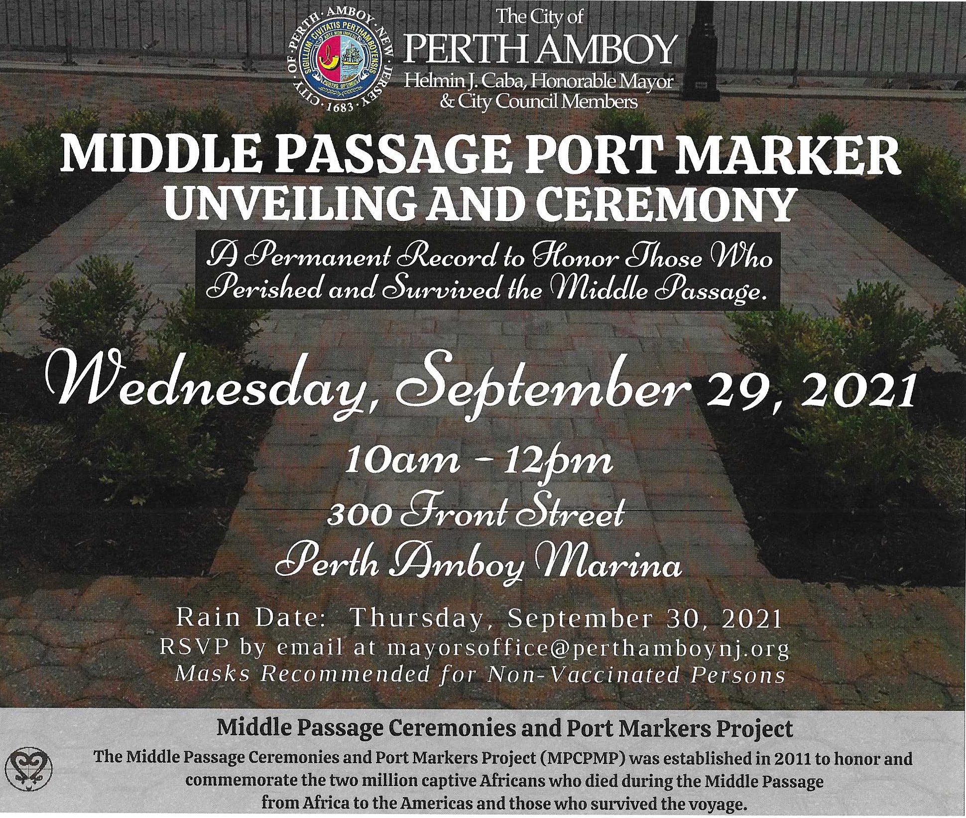 Middle Passage Marker Perth Amboy