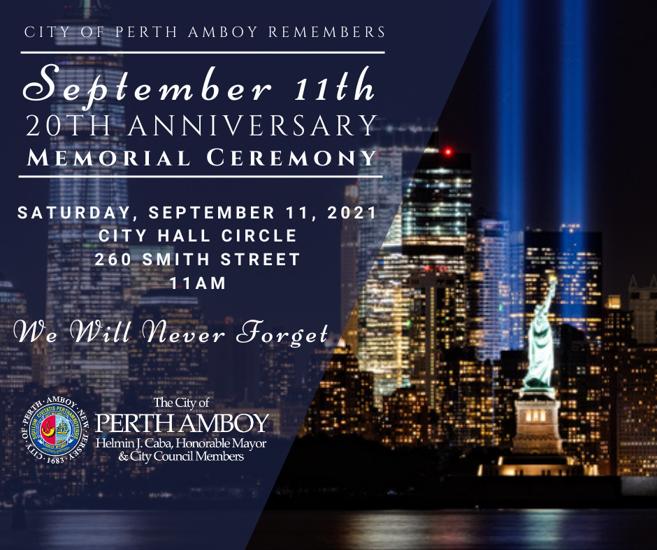 20th Anniversary 9-11 Ceremony Perth Amboy