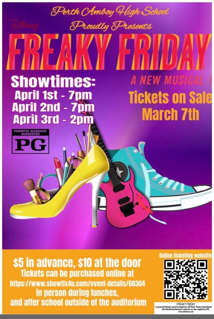Perth Amboy High School Play Freaky Friday
