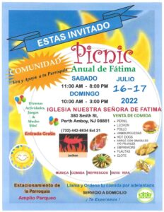 Annual Our Lady of Fatima Parish Picnic
