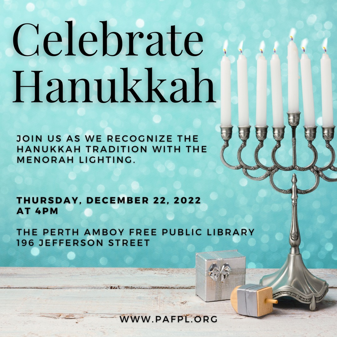 Celebrate Hanukkah at the Perth Amboy Library