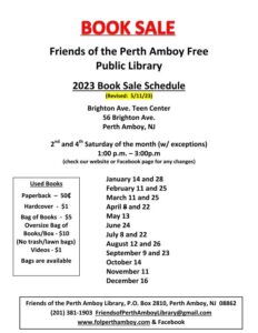 Book Sale Perth Amboy NJ