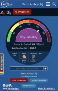 Perth Amboy Air Quality Alert