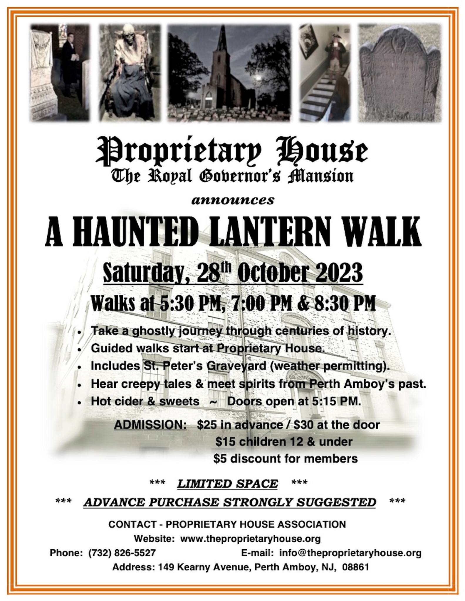 Proprietary House Haunted Lantern Walk 2023