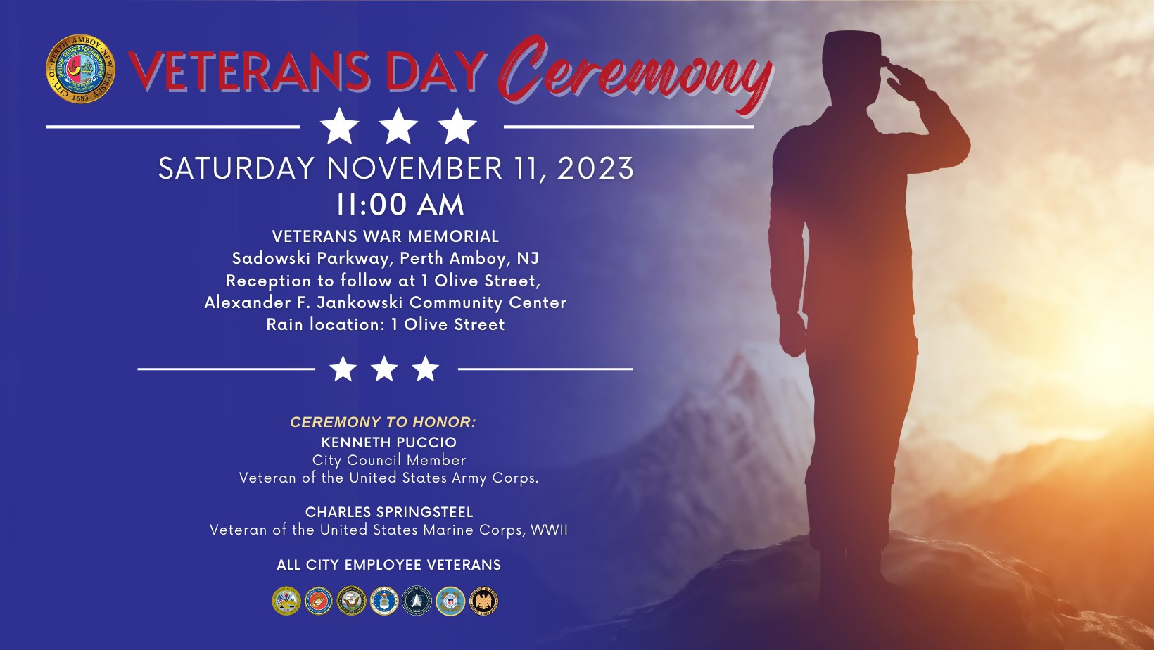 Perth Amboy Veterans Day 2023