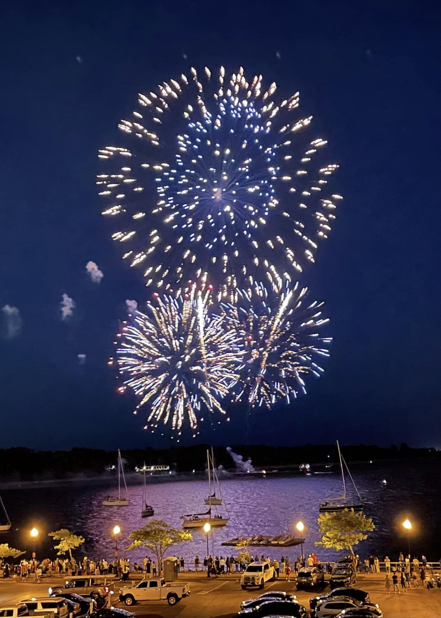Perth Amboy Fireworks over Raritan Bay