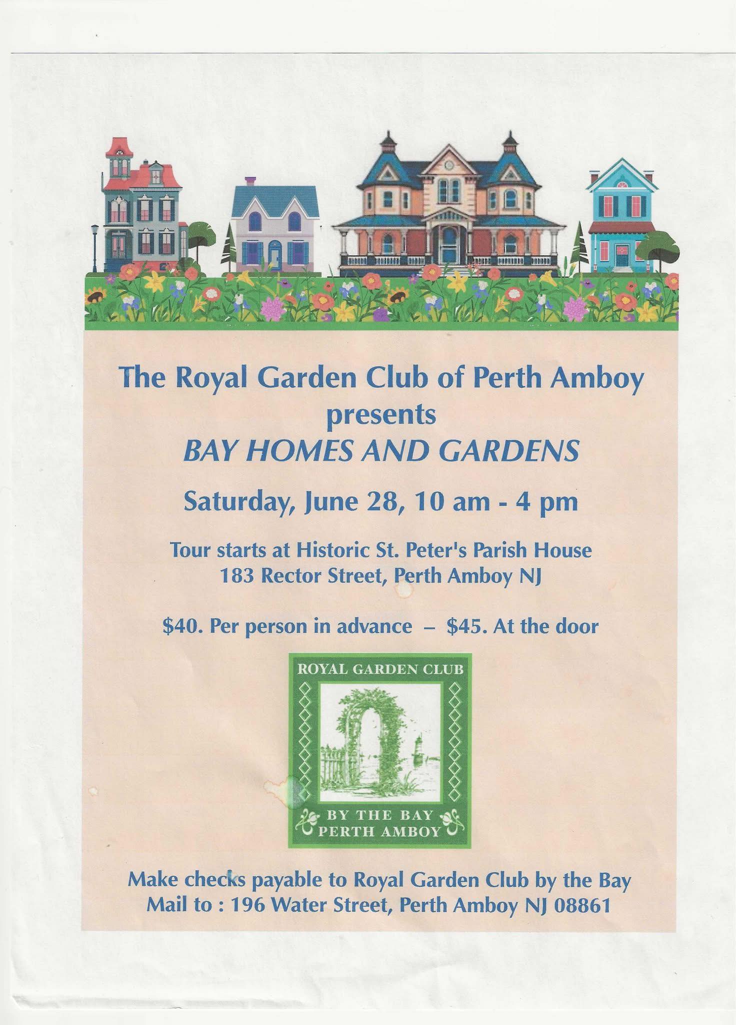 Perth Amboy Bay Homes and Gardens Tour