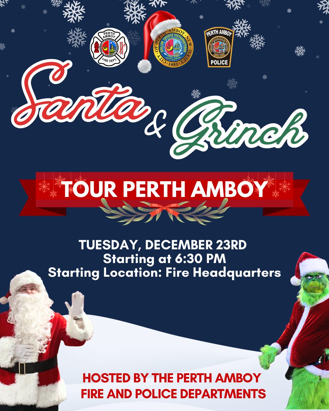 Santa and the Grinch Tour Perth Amboy