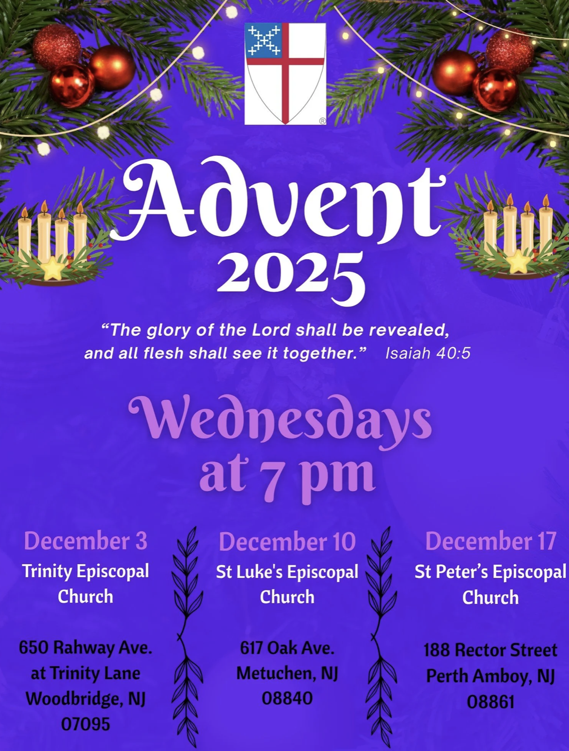Advent 2025 St Peters Perth Amboy