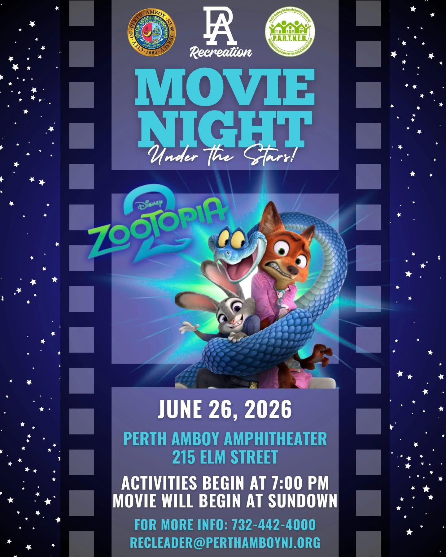 Movie Night Under the Stars Perth Amboy