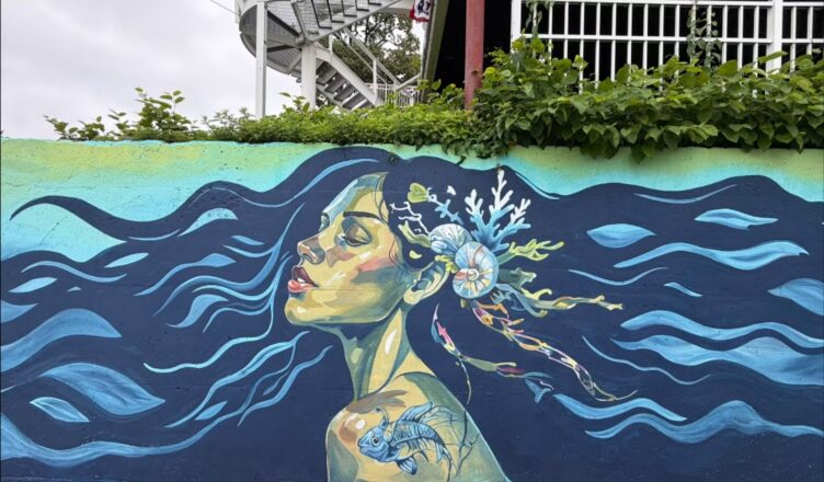 Mermaid mural